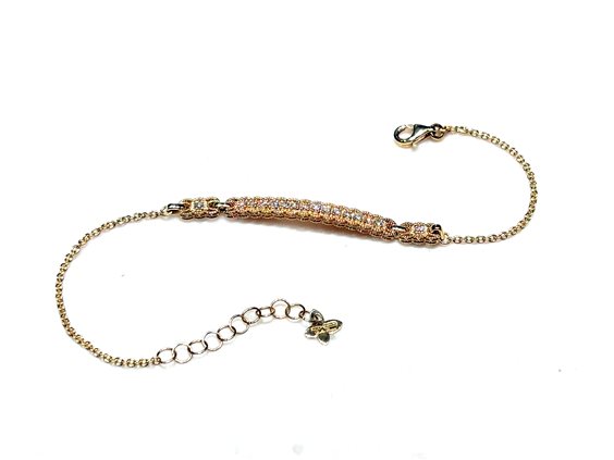 Armband Dalla Bona Dame Fiorentino in Gelbgold Diamante 0.35 Ct BR MICROGRANA DBM - BR MICROGRANA DBM